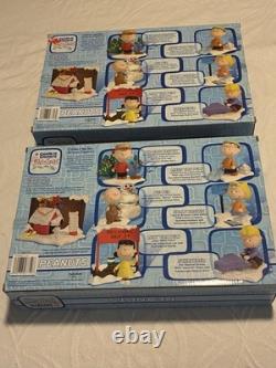 2003 Chemin de la Mémoire Figurines de Noël de Charlie Brown 2 Ensembles Neufs Brand Peanuts