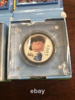 2015 Niue Le Peanuts Film 1 Oz Argent Coin Collection Charlie Brown Snoopy