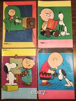 4 Bd Vintage Peanuts Charles Schulz #1-4 Gold Key 1963 Snoopy Charlie Brown