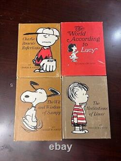 4 livres vintage Peanuts Philosophes Snoopy Charles Shultz Charlie Brown 1967