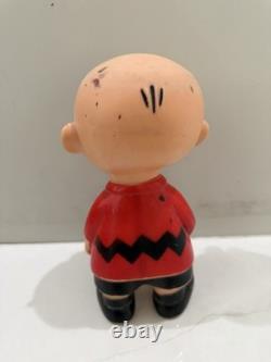 6 Poupées en Vinyle Peanuts Hungerford, 1961 Lucy, Pig-Pen, Linus, Charlie Brown, Snoopy