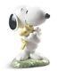 Arachides Nao Par Lladro Snoopy Avec Woodstock Marque Nib #531 Charlie Brown Chien F/sh