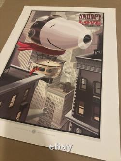 Affiche SNOOPY LOVE (162/275) LAURENT DURIEUX 2012 Charlie Brown Peanuts