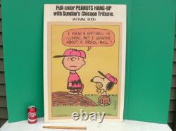 Affiche Snoopy Charlie Brown Peanuts Hang-Up #5 Promotion Chicago Tribune 1968