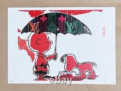 Affiche Snoopy R Snoopy Charlie Brown 'Death NYC' 17,72 x 12,60 pouces
