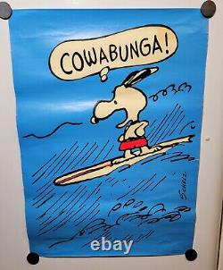 Affiche Vintage Snoopy Lot de 4 Édition Rare Peanuts Springbok USA