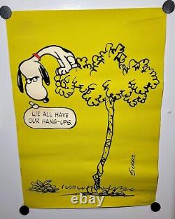 Affiche Vintage Snoopy Lot de 4 Édition Rare Peanuts Springbok USA