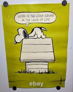 Affiche Vintage Snoopy Lot de 4 Édition Rare Peanuts Springbok USA