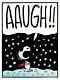 Affiche De Noël Mondo Peanuts Aaugh Charlie Brown Charles Schulz Snoopy