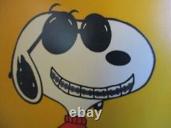 Affiche de l'appareil dentaire SNOOPY des années 1970 : C'est cool d'afficher un super sourire ! 15,5 x 20,5