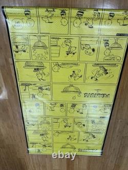 Affiche de magasin vintage Peanuts Snoopy Charlie Brown rare chaussures de skateboard NOS