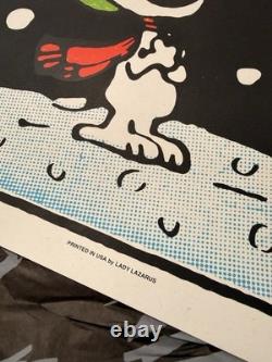 Affiche imprimée Mondo Peanuts Noël Aaugh Charlie Brown Charles Schulz Snoopy