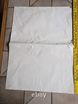 Affiche lithographique rare vintage Peanuts Charlie Brown Charles Schultz 1958