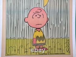 Affiche promotionnelle de Charlie Brown et sa bande Peanuts HANG-UP #2 Chicago Tribune 1968