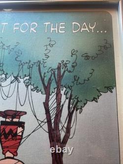 Affiche vintage Peanuts « Pensée du jour. » Pourquoi moi 15 x 20 Snoopy Charlie Brown