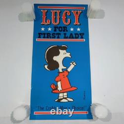 Affiches Peanuts Pour Président Ensemble Complet De 6 Hallmark Années 1960 Schulz Charlie Brown