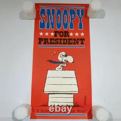 Affiches Peanuts Pour Président Ensemble Complet De 6 Hallmark Années 1960 Schulz Charlie Brown