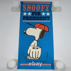 Affiches Peanuts Pour Président Ensemble Complet De 6 Hallmark Années 1960 Schulz Charlie Brown