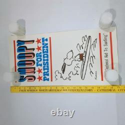 Affiches Peanuts Pour Président Ensemble Complet De 6 Hallmark Années 1960 Schulz Charlie Brown