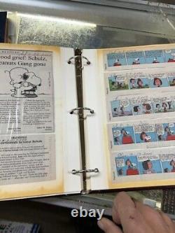 Album de coupures vintage fait maison 2000 - Peanuts, bande dessinée de Schulz, Charlie Brown, Snoopy, plus de 50 pages