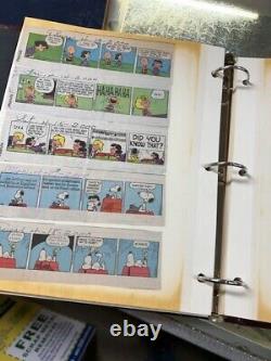 Album de coupures vintage fait maison 2000 - Peanuts, bande dessinée de Schulz, Charlie Brown, Snoopy, plus de 50 pages