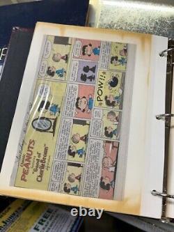 Album de coupures vintage fait maison 2000 - Peanuts, bande dessinée de Schulz, Charlie Brown, Snoopy, plus de 50 pages