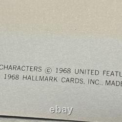 Album de souvenirs Hallmark Peanuts SNOOPY 1968 USA bandes dessinées originales de Charlie Brown