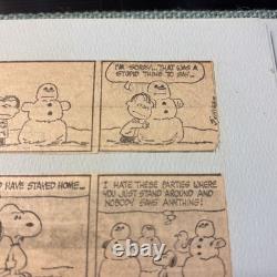 Album de souvenirs Hallmark Peanuts SNOOPY 1968 USA bandes dessinées originales de Charlie Brown