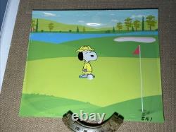 Animation de Peanuts Cel Art de Charles Schulz Charlie Brown Snoopy Dessins Animés Dorés MT