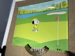 Animation de Peanuts Cel Art de Charles Schulz Charlie Brown Snoopy Dessins Animés Dorés MT
