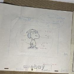 Animation de Peanuts Cel Art de Charles Schulz Charlie Brown Snoopy Dessins Animés Dorés MT
