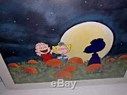 Arachides Animation Cel Snoopy La Grande Citrouille Charlie Brown Rises Bill Melendez