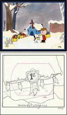 Arachides-Disparu de chien-Charlie Brown/Snoopy-LE Set d'impression Cel et Giclee