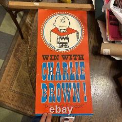 Arachides pour le Président 5 Affiches Hallmark des années 1960 Schulz Charlie Brown Snoopy Linus