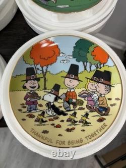 Assiettes de collection Snoopy de Danbury Mint