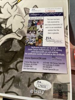 Autographe de Charlie Brown Charles Schulz Art de l'Animation Peanuts Citrouille Signée X1