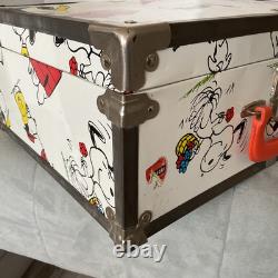 Bagages/Sac à dos SNOOPY Vintage Peanuts 1958, 1965 - Rayures et dommages à la doublure