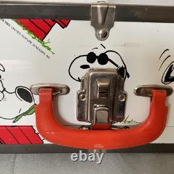 Bagages/Sac à dos SNOOPY Vintage Peanuts 1958, 1965 - Rayures et dommages à la doublure