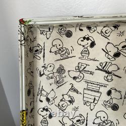 Bagages/Sac à dos SNOOPY Vintage Peanuts 1958, 1965 - Rayures et dommages à la doublure