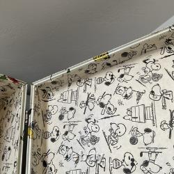 Bagages/Sac à dos SNOOPY Vintage Peanuts 1958, 1965 - Rayures et dommages à la doublure