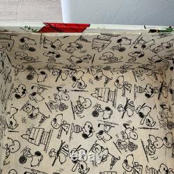 Bagages/Sac à dos SNOOPY Vintage Peanuts 1958, 1965 - Rayures et dommages à la doublure