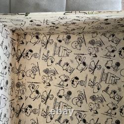 Bagages/Sac à dos SNOOPY Vintage Peanuts 1958, 1965 - Rayures et dommages à la doublure