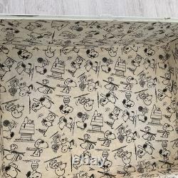 Bagages/Sac à dos SNOOPY Vintage Peanuts 1958, 1965 - Rayures et dommages à la doublure