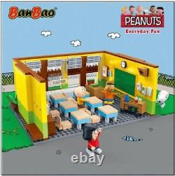 Banbao Snoopy School School Construction Block Set 595 Collection D'arachides Pcs