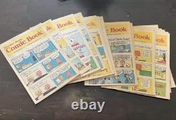 Bandes dessinées Peanuts Dimanche Drôles Snoopy Charlie Brown Lot de 20