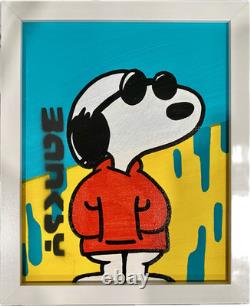 Banksy Graffiti Art Art Pop Snoopy Peanuts Charlie Brown Peinture