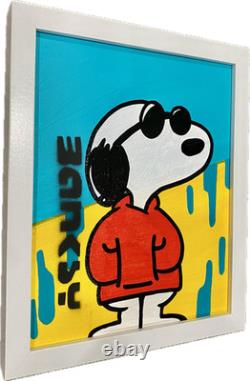 Banksy Graffiti Art Art Pop Snoopy Peanuts Charlie Brown Peinture