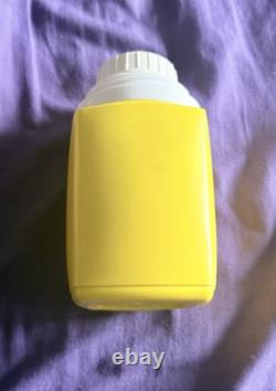 Boîte à lunch vintage Peanuts Charlie Brown Snoopy 1965 métal rouge rare AVEC thermos