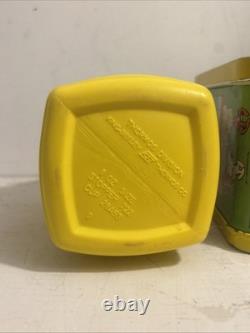 Boîte à lunch vintage Peanuts Charlie Brown Snoopy jaune 1965 avec thermos peinture mint