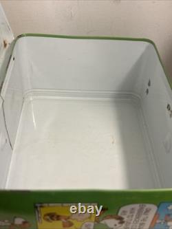 Boîte à lunch vintage Peanuts Charlie Brown Snoopy jaune 1965 avec thermos peinture mint